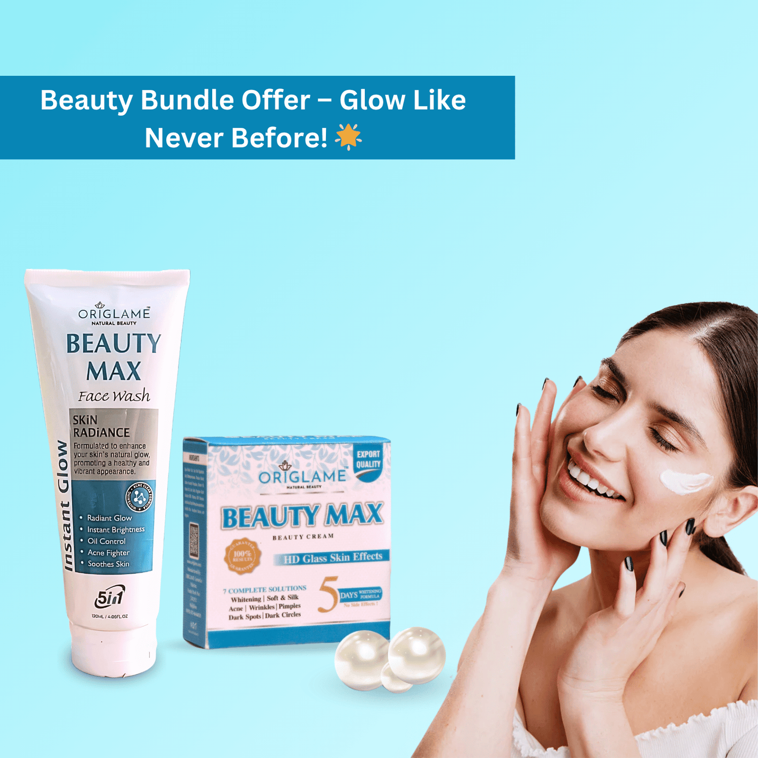 Beauty Max Face Wash & Cream Bundle